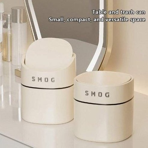 Small Desktop Decorative Trash Can with Lid