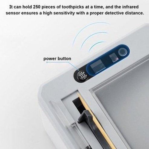 smart automatic toothpick dispenser electric toothpick storage box, automatic toothpick holder with infrared sensor. type: toothpick holders and dispensers.