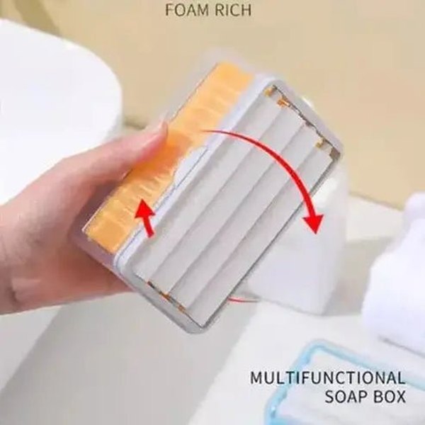 Multipurpose storage hands free soap foam box
