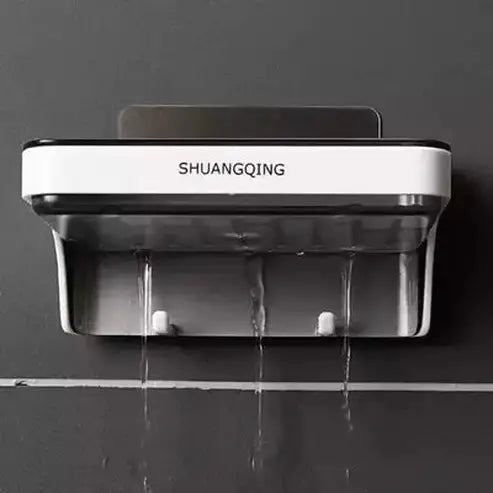 Soap Dish with Hanger Soap Dishes & Holders Brown Waterproof Wall-Mounted Soap Dish with Lid – Dondepiso