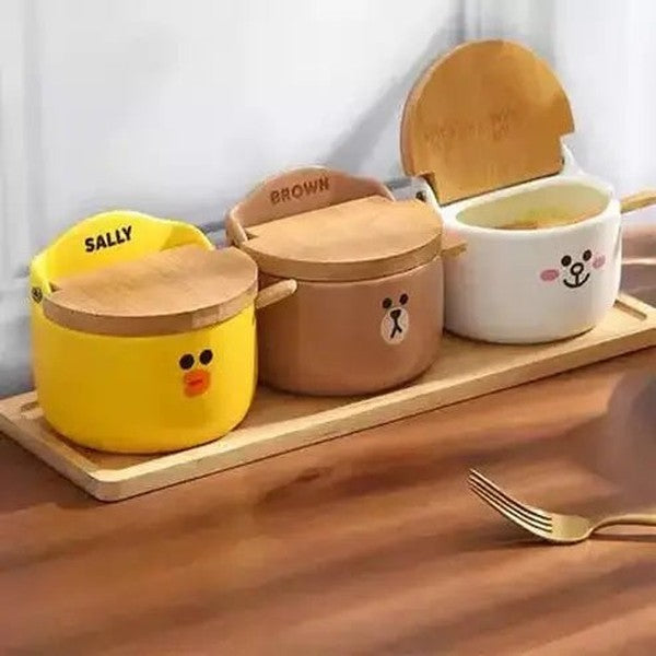 Kawaii Seasoning Box Spice Organizers LINE FRIENDS Kawaii Seasoning Box – Dondepiso