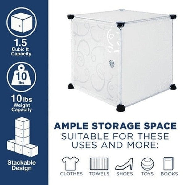 stacking modular cubes sundries storage organizer. 12 cubes plastic storage household box. storage & organization. product type: household storage containers.