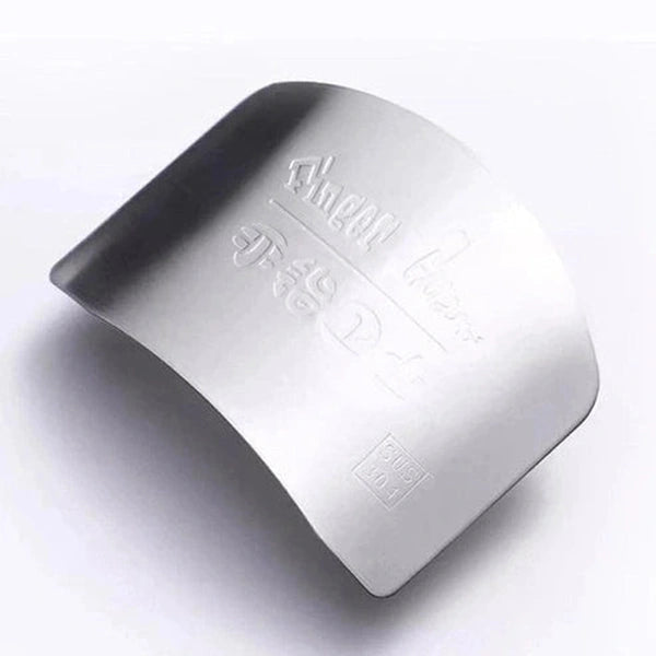 Stainless Steel Finger Guard - Reusable Cutting Protector for Safe Kitchen Slicing