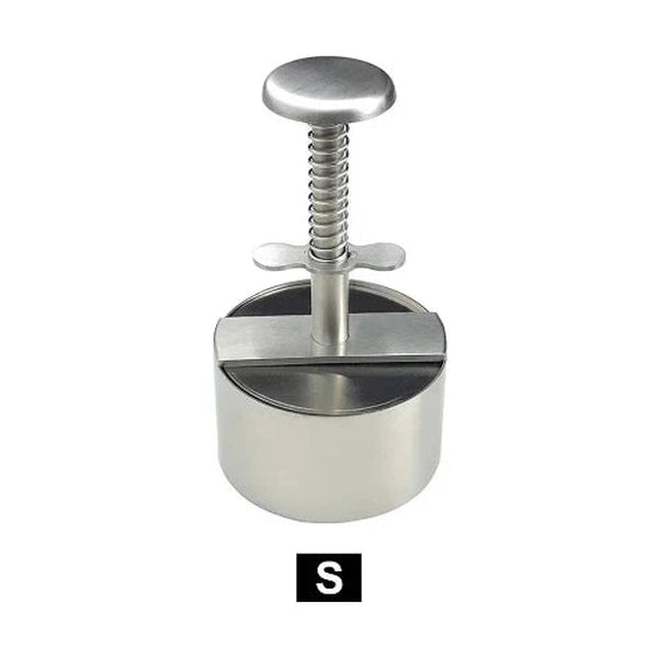 304 Stainless Steel Hamburger Patty Maker - Manual Press for Beef, Pork, and Burgers