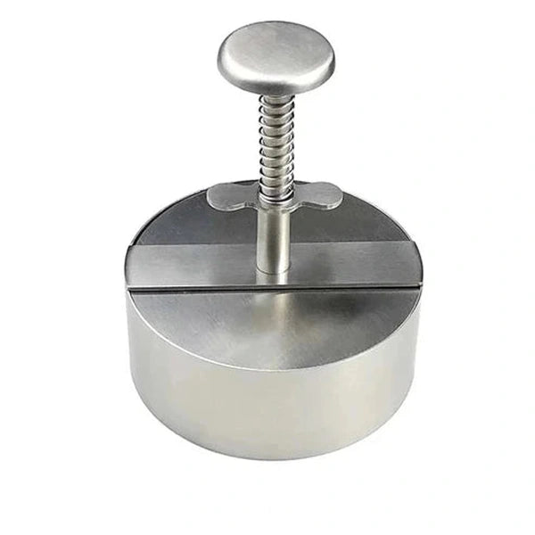 304 Stainless Steel Hamburger Patty Maker - Manual Press for Beef, Pork, and Burgers