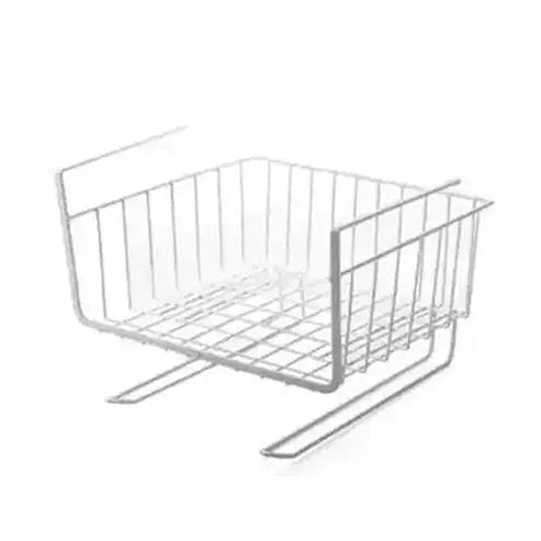 Metal Hanging Basket Storage Hooks & Racks White / B Metal Under Cabinet Storage Hanging Basket - Dondepiso