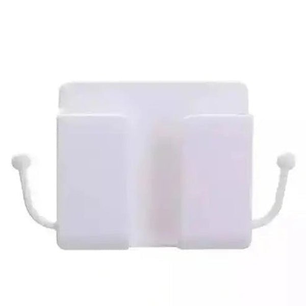 Wall Cell Phone Rack Storage Hooks & Racks White Wall Mount Adhesive Mobile Phone Rack – Dondepiso