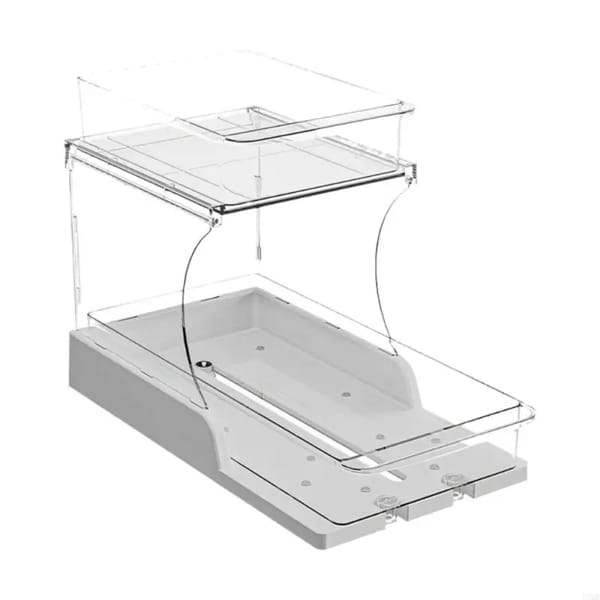 compact rotating spice rack for countertop or cabinet use
