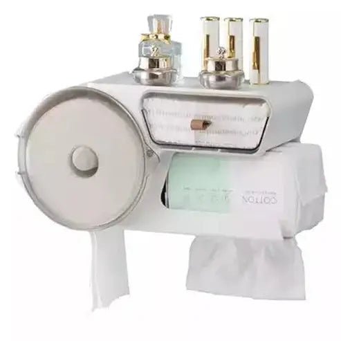 Roll Paper Rack Toilet Paper Holders Multipurpose Bathroom Toilet Paper Storage Box – Dondepiso
