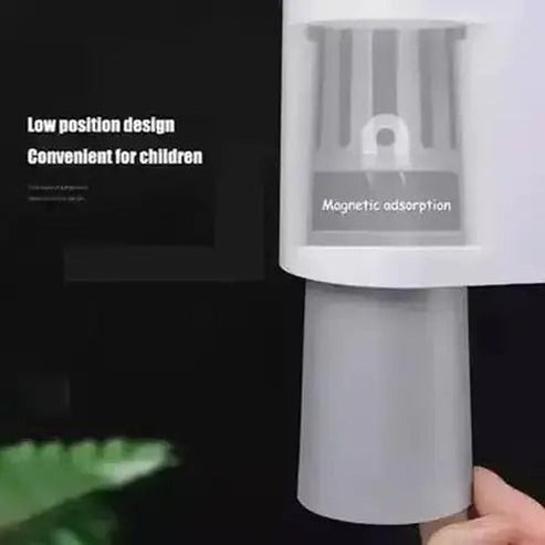 Toothpaste Bathroom Box Toothbrush Holders Gray Toothpaste Dispenser Box with mouthwash cup · Dondepiso