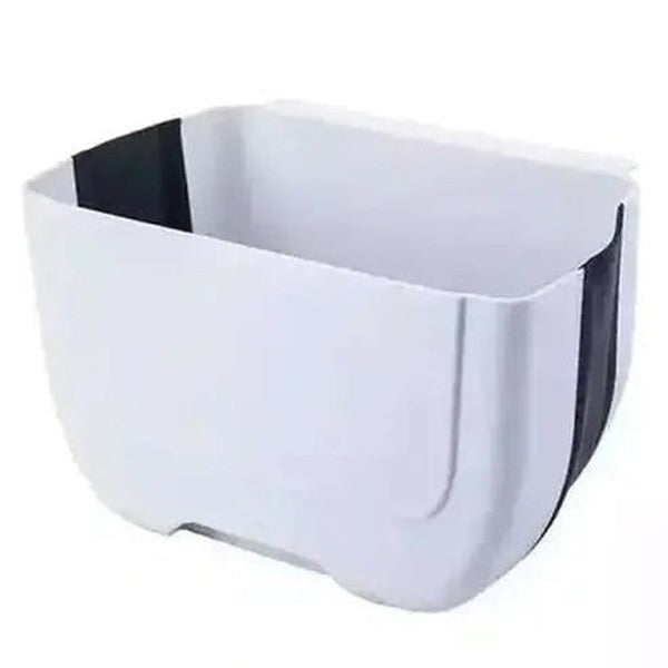 Folding Trash Can Trash Cans & Wastebaskets Kitchen Folding Hanging Plastic Trash Bin – Dondepiso