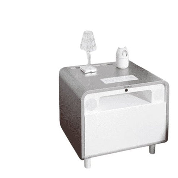 Tronxi Smart Bedside Table Nightstands White 1 Tronxi Smart Bedside Table – Dondepiso