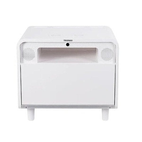 Tronxi Smart Bedside Table Smart Nightstand Modern Simple Multifunctional Internet Celebrity Wireless Charging Bluetooth Audio Fingerprint Lock.
