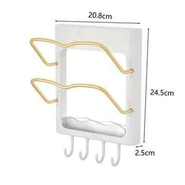 Useful and sturdy space-saving pot lid rack