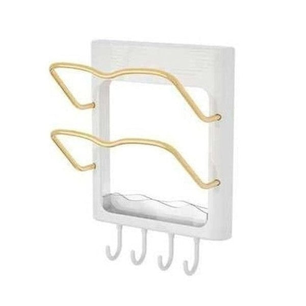 Useful and sturdy space-saving pot lid rack