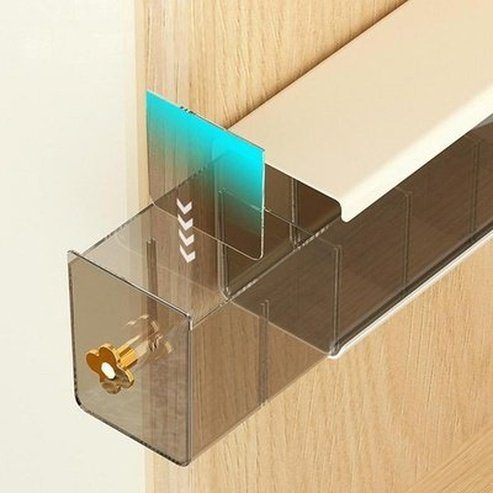 wall mounted storage box transparent sock underwear closet organizer multifunctional drawer type kitchen storage free punching. type: household storage drawers.