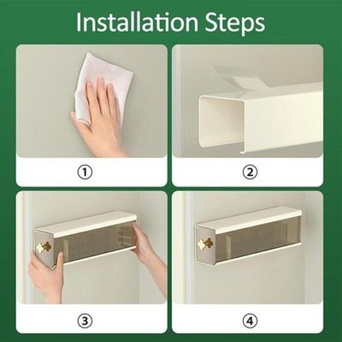 wall mounted storage box transparent sock underwear closet organizer multifunctional drawer type kitchen storage free punching. type: household storage drawers.