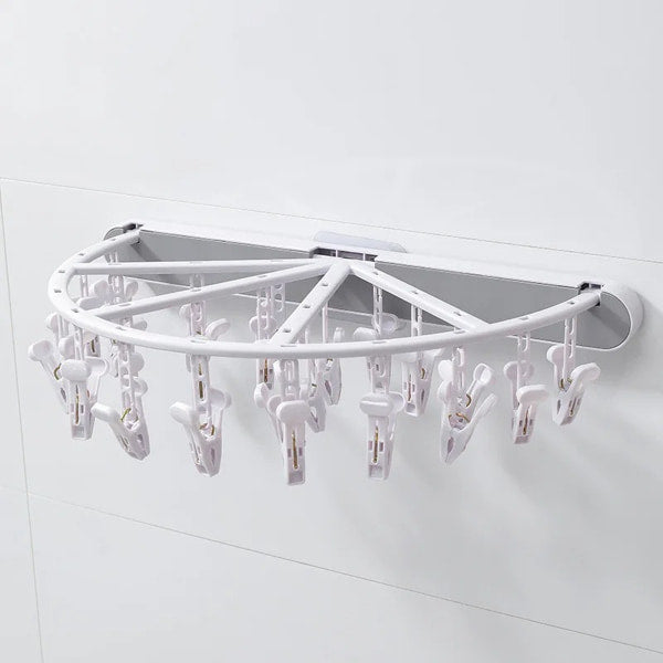 Foldable laundry drying rack for socks and underwear