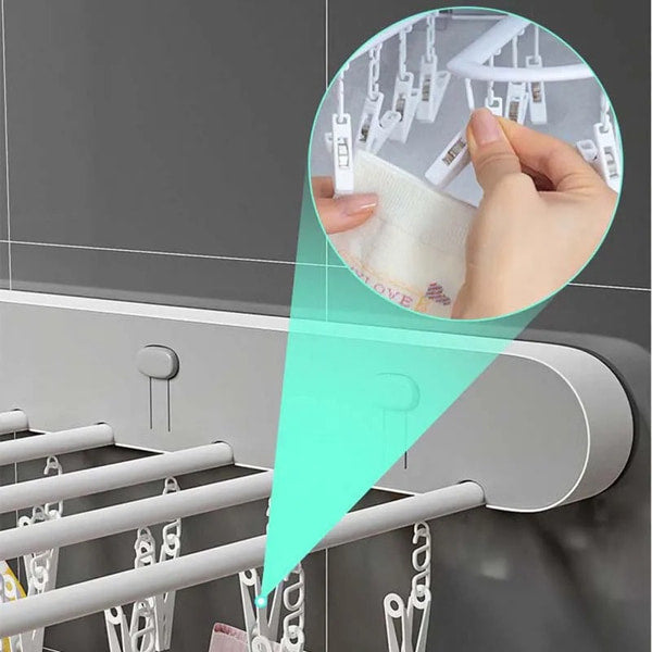 Compact drying rack for socks underwear and baby clothes
