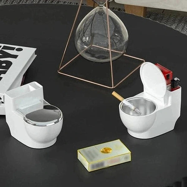 Wall-Mounted, Punch-Free Cigarette Holder for Bathroom Decor