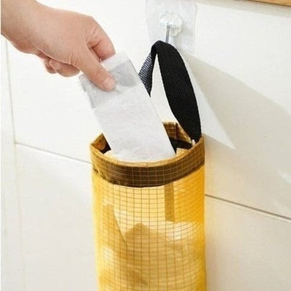 home garbage bag holder wall mount plastic bag holder hanging storage dispenser garbage bag kitchen garbage organizer. type: kitchen utensil holders and racks