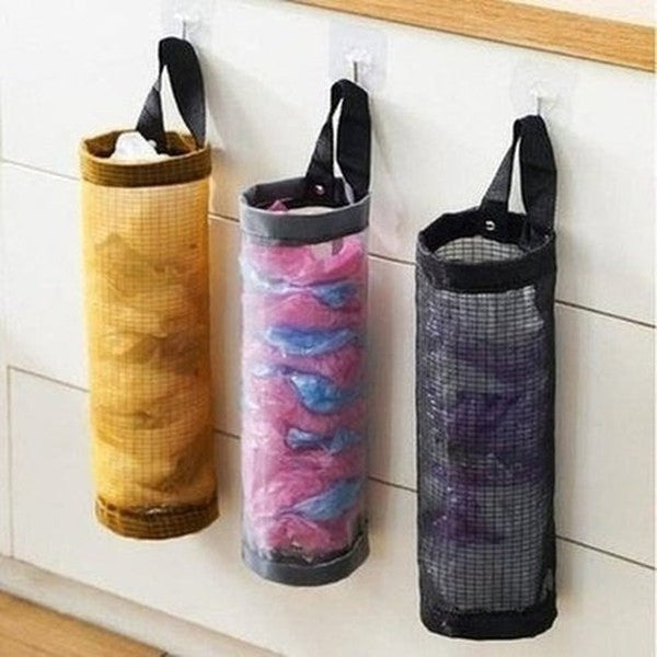 home garbage bag holder wall mount plastic bag holder hanging storage dispenser garbage bag kitchen garbage organizer. type: kitchen utensil holders and racks