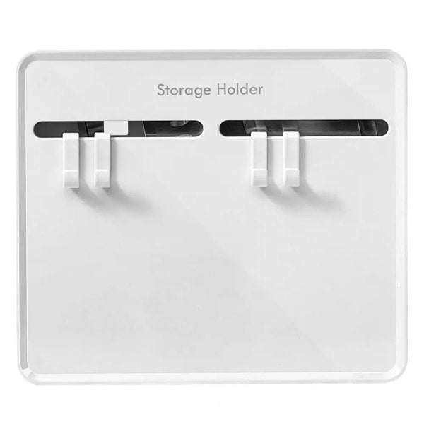 No drill kitchen knife rack with adhesive installation system