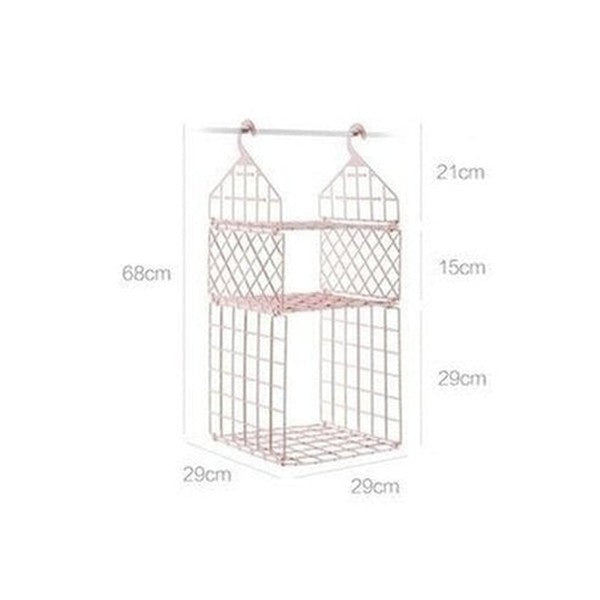 Wall Mounted Plastic Hanging Wardrobe Organizer