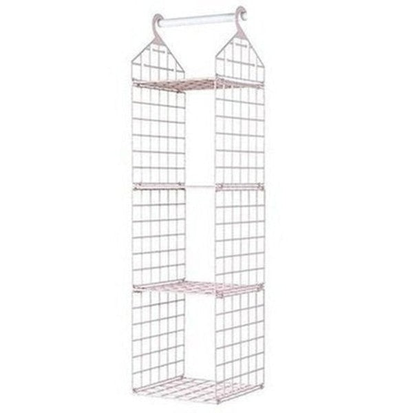 Wall Mounted Plastic Hanging Wardrobe Organizer