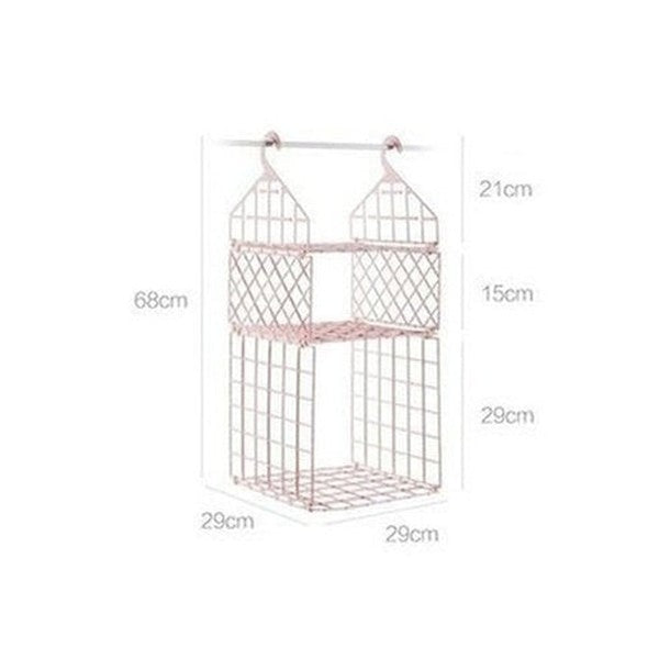 Wall Mounted Plastic Hanging Wardrobe Organizer