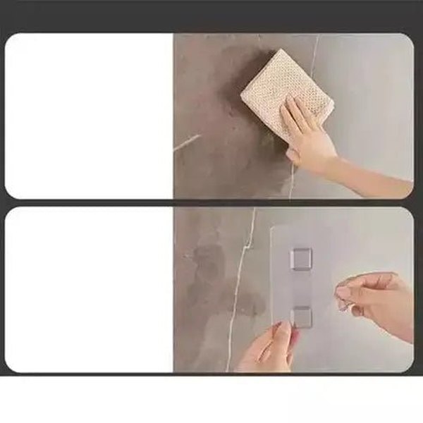 Self-Adhesive Hair Dryer Rack for Organized Living