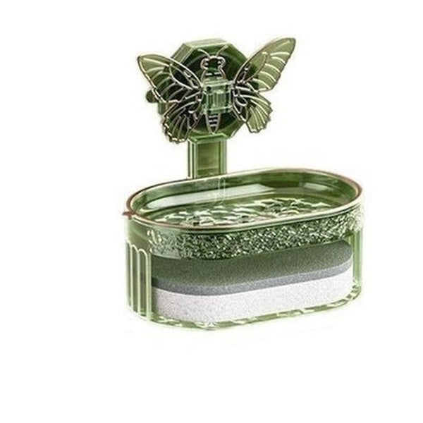 Wall-Mounted Soap Suction Cup Storage Drainer Rack