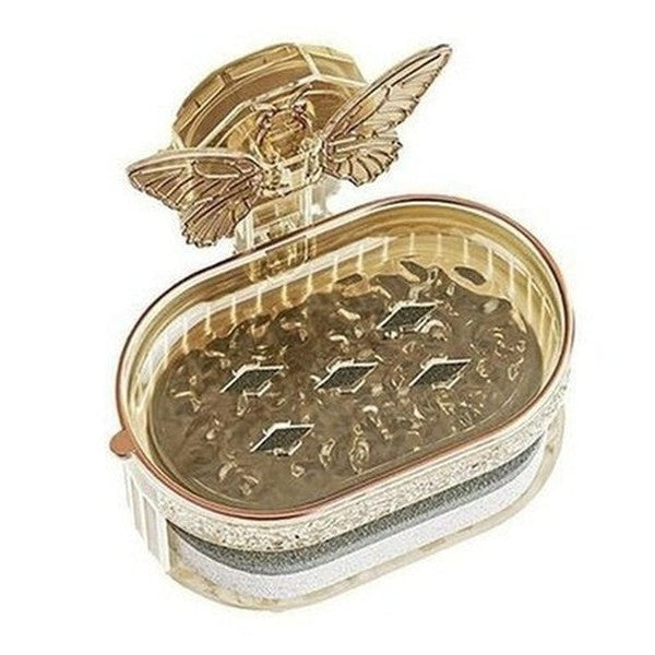 Wall-Mounted Soap Suction Cup Storage Drainer Rack