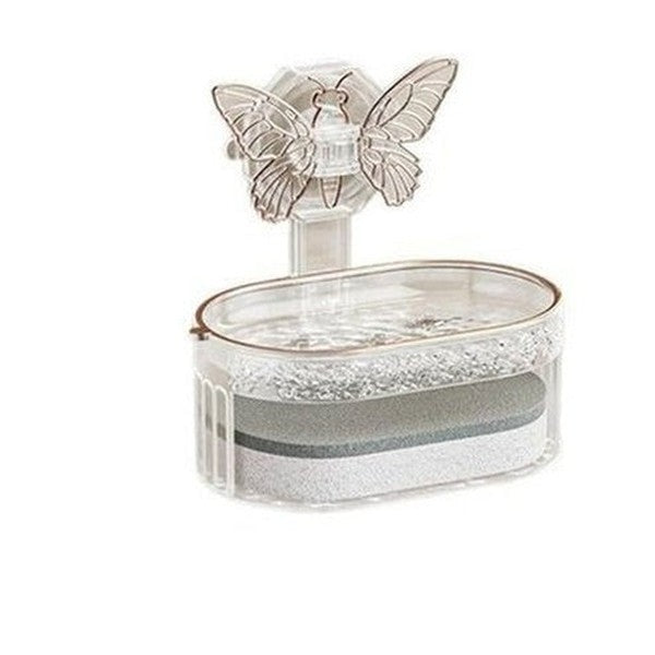 Wall-Mounted Soap Suction Cup Storage Drainer Rack