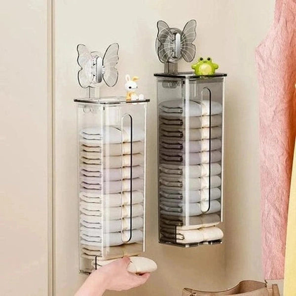 Wall-Mounted Suction Cup Storage Box - Space-Saving Dustproof Organizer