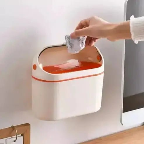 Wall Trash Can Trash Cans & Wastebaskets Mini Under Cabinet Kitchen Trash Can – Dondepiso