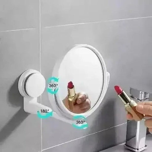 Wall Vanity Mirror Face Mirrors White Rotating Folding Mini Wall Vanity Mirror · Dondepiso