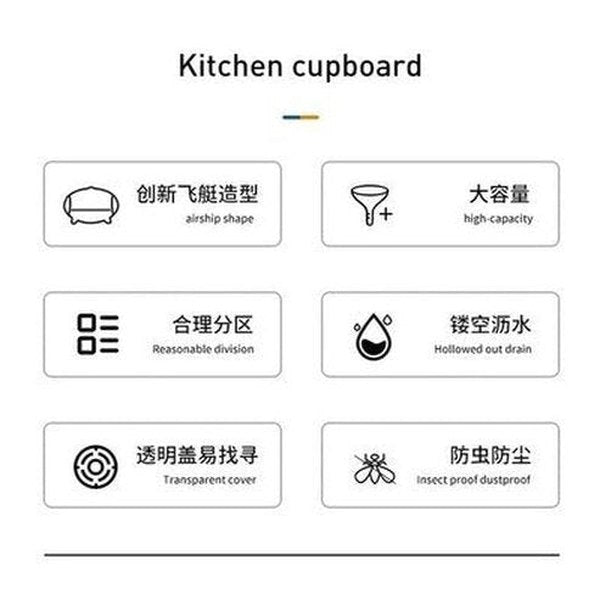 Zeppelin Shape Drain Dish Rack Kitchen Storage Holder Large Capacity Partition Storage Easy to Disassemble and Wash Creative Storage. Dish Racks & Drain Boards