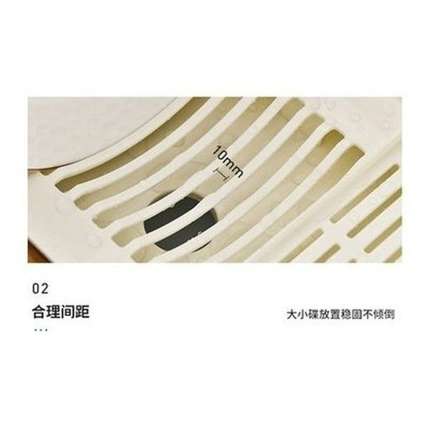 Zeppelin Shape Drain Dish Rack Kitchen Storage Holder Large Capacity Partition Storage Easy to Disassemble and Wash Creative Storage. Dish Racks & Drain Boards