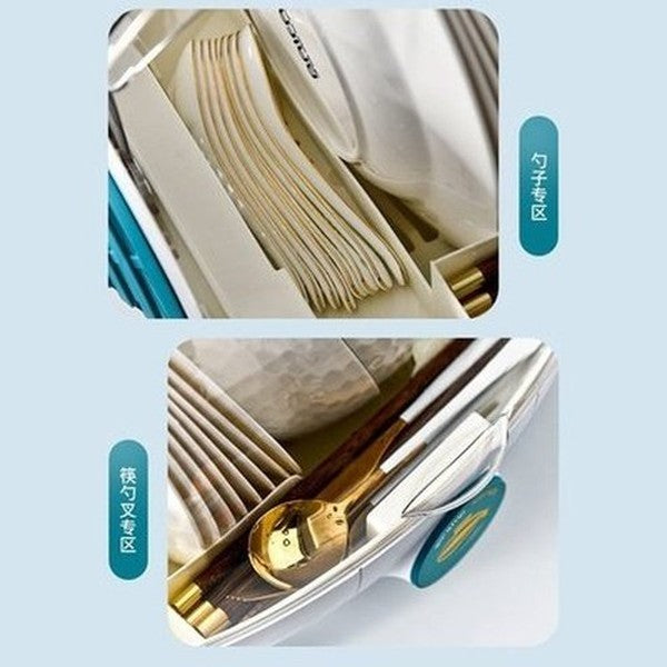 Zeppelin Shape Drain Dish Rack Kitchen Storage Holder Large Capacity Partition Storage Easy to Disassemble and Wash Creative Storage. Dish Racks & Drain Boards