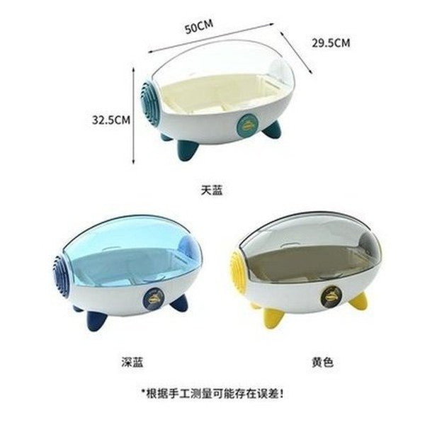 Zeppelin Shape Drain Dish Rack Kitchen Storage Holder Large Capacity Partition Storage Easy to Disassemble and Wash Creative Storage. Dish Racks & Drain Boards