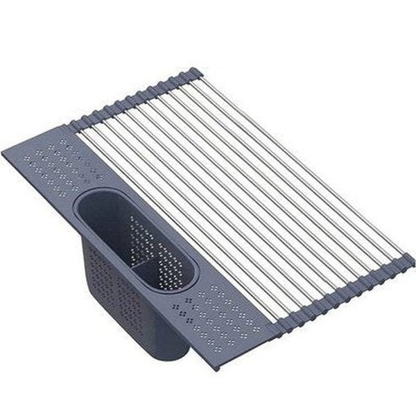 Roll Up Dish Drainer Over Sink Sheet Bottle Food Drainer Strainer Basket Strainer Drainer Tableware Dish Storage. Kitchen Tools and Utensils: Dish Racks and Drain Boards.