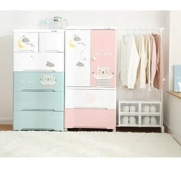 Multilayer Mobile Closet White