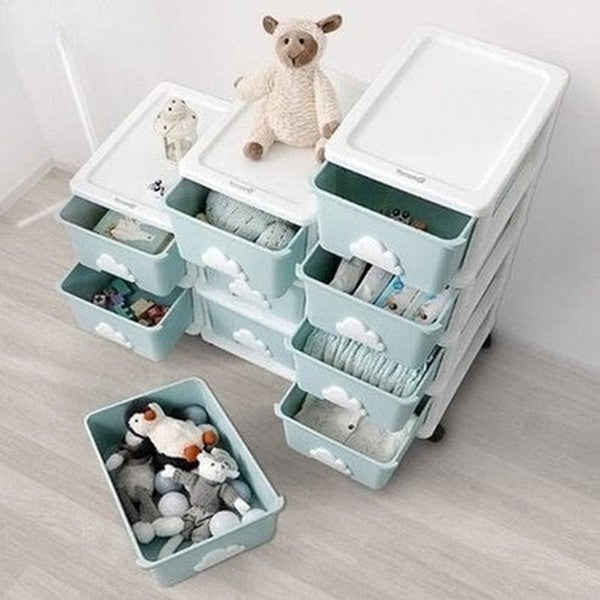 Multilayer Mobile Closet White