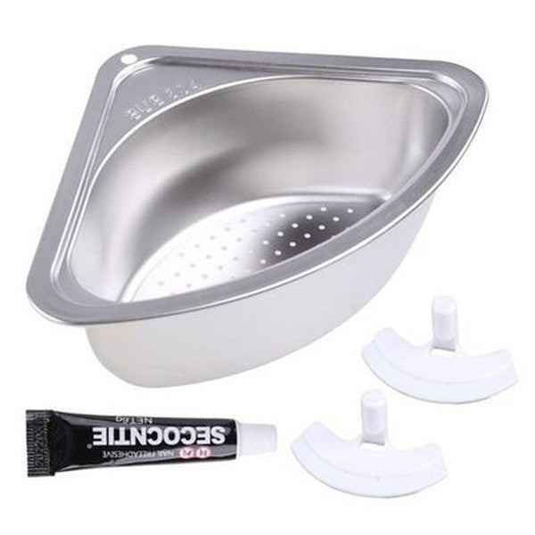 Sink Drain Sponge Holder Silver