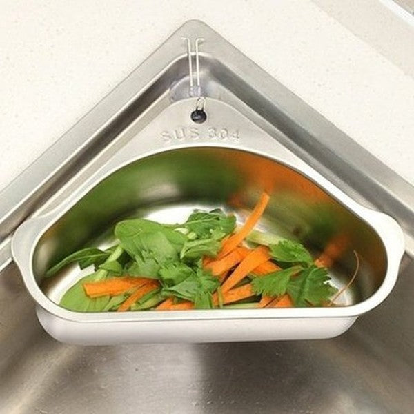 Sink Drain Sponge Holder Silver