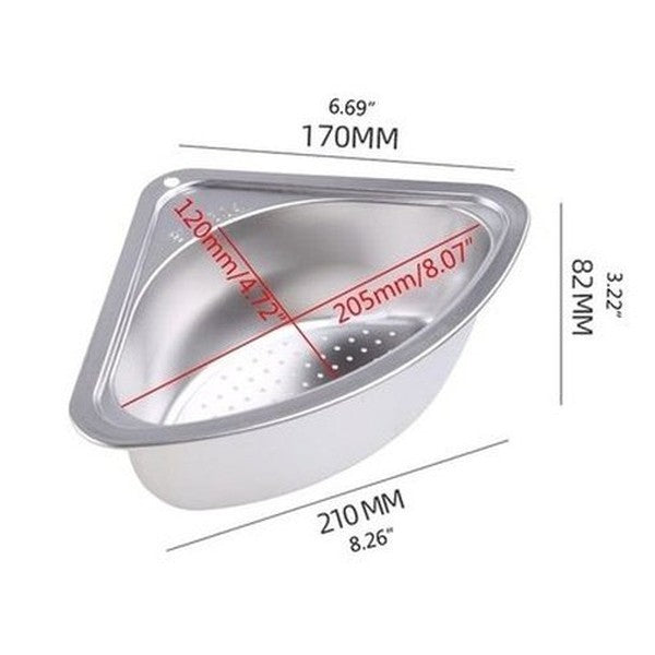 Sink Drain Sponge Holder Silver