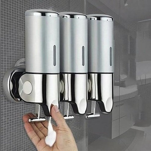 Bathroom Foam Soap Dispenser Hand Sanitizer Holder Wall Mount Soap Shampoo Head Shower Liquid Dispenser. Bathroom Accessories: Soap and Lotion Dispensers.