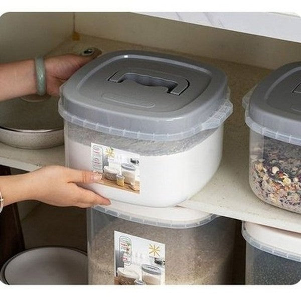 Rice Storage Bin with Measuring Cup. Sealed Flour Storage Tank 1.2L/5KG Food Storage Container Airtight Rice. Food Storage. Product Type: Food Storage Containers.