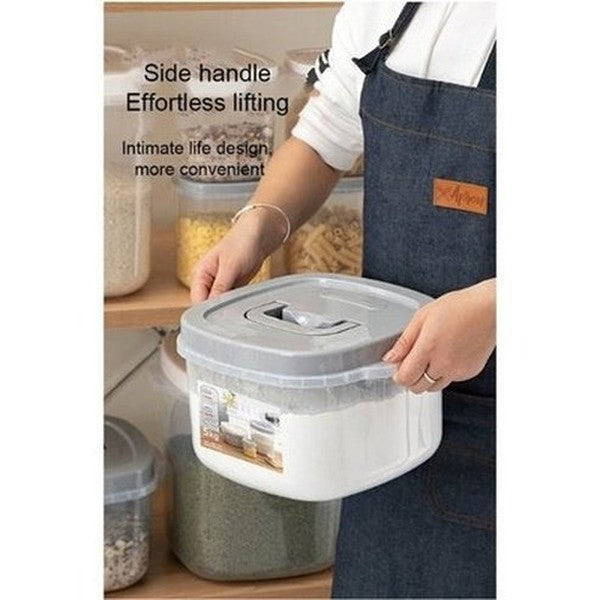 Rice Storage Bin with Measuring Cup. Sealed Flour Storage Tank 1.2L/5KG Food Storage Container Airtight Rice. Food Storage. Product Type: Food Storage Containers.
